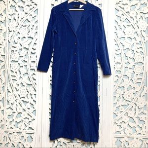 Melissa Harper Petite Blue Trench Coat Dress
